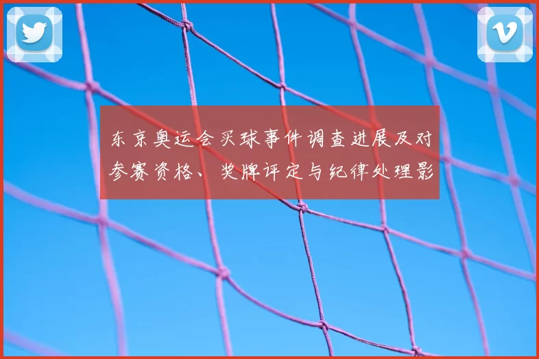 东京奥运会买球事件调查进展及对参赛资格、奖牌评定与纪律处理影响